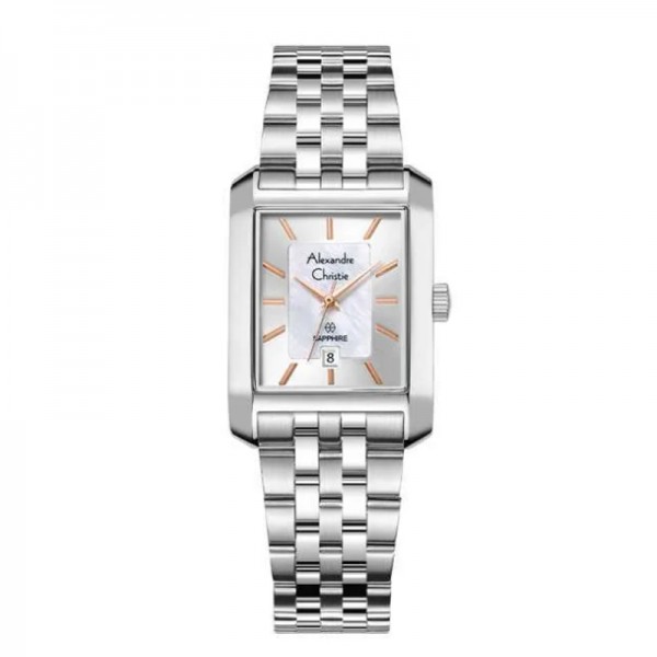 Alexandre Christie AC 8706 Silver White Rosegold Lady LDBSSMSRG Alexandre Christie AC 8706 Silver White Rosegold Lady LDBSSMSRG
